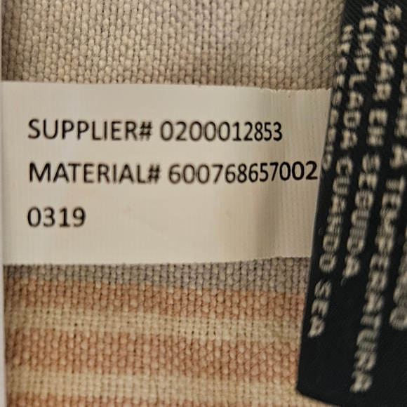 LRL 100% Cotton Striped pillow sham with Jute Trim 21"x21" Decorative Pillow - Picture 4 of 4